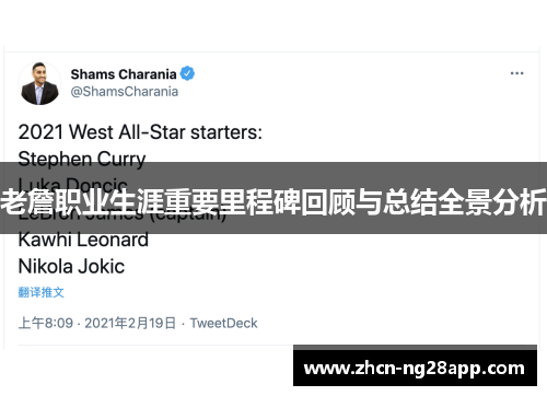 老詹职业生涯重要里程碑回顾与总结全景分析